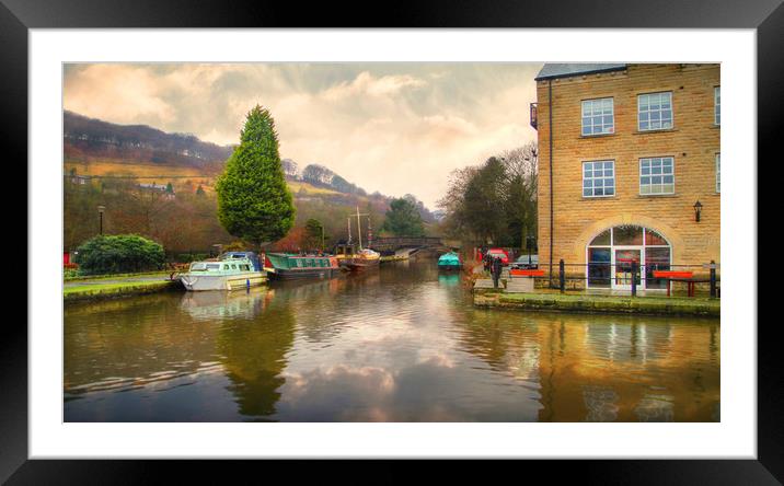 Rochdale Canal  Yorkshire Framed Mounted Print by Irene Burdell