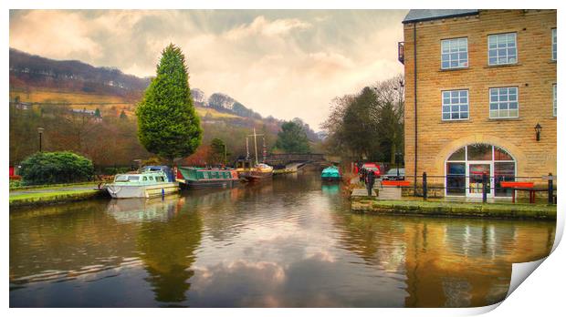 Rochdale Canal  Yorkshire Print by Irene Burdell
