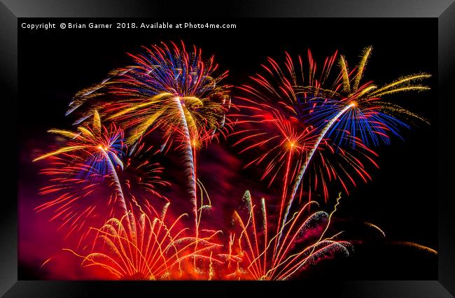 Fireworks! Framed Print by Brian Garner