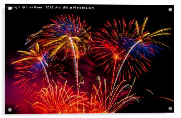 Fireworks! Acrylic by Brian Garner