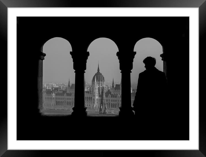 View of Parliament. Framed Mounted Print by Angela Aird
