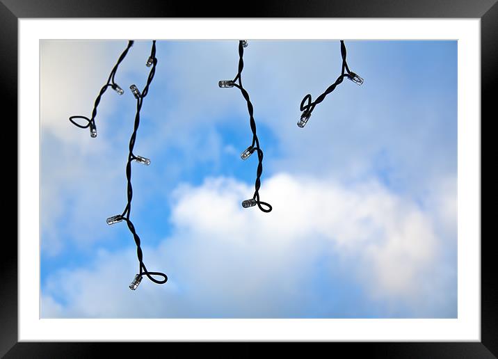Christmas Icicles Framed Mounted Print by Simon Friend