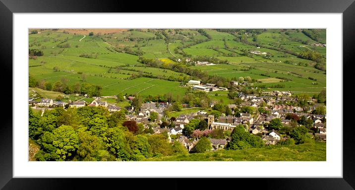 Castleton Derbyshire Framed Mounted Print by Darren Burroughs