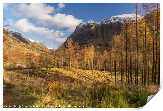 Aonach Dubh Print by Douglas Milne