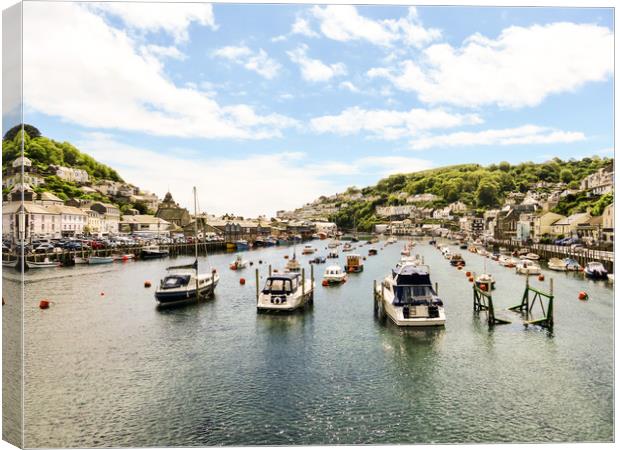 A Nautical Haven in Looe Canvas Print by Beryl Curran