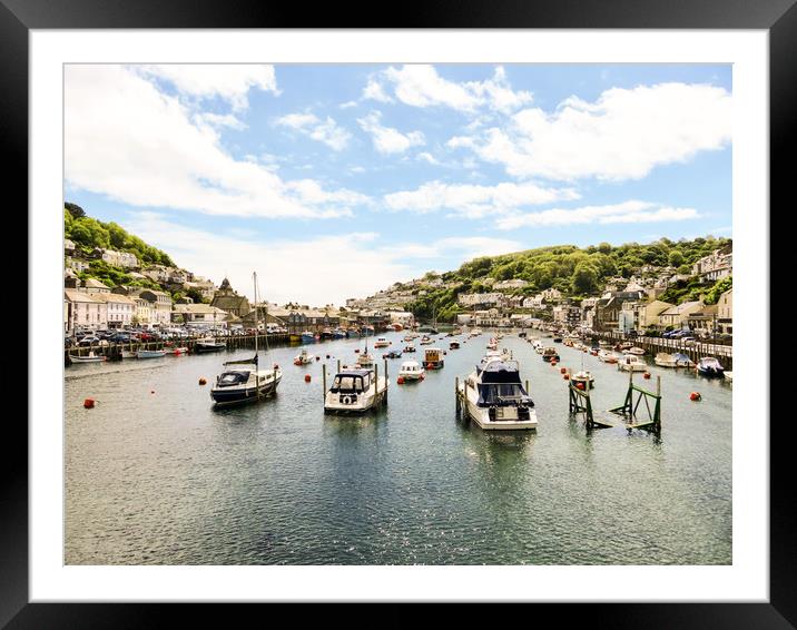 A Nautical Haven in Looe Framed Mounted Print by Beryl Curran