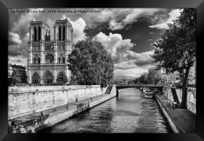 Notre Dame Cathedral Paris Framed Print by Lynn Bolt