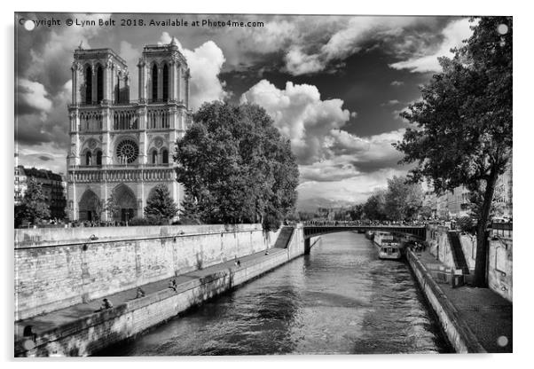 Notre Dame Cathedral Paris Acrylic by Lynn Bolt