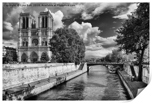 Notre Dame Cathedral Paris Print by Lynn Bolt