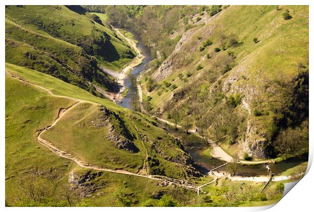 Dovedale View Print by Darren Burroughs