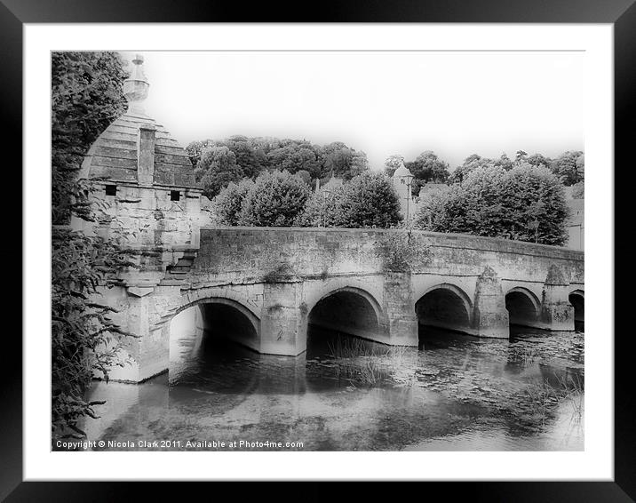 Bradford on Avon Town Bridge Framed Mounted Print by Nicola Clark