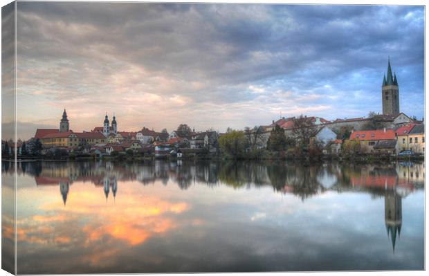 Reflect on Telc Canvas Print by Adam Lucas