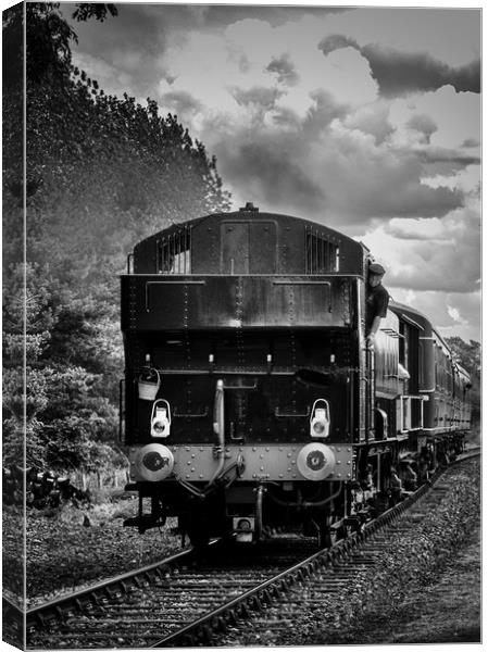 Loco arriving Canvas Print by Paul Holman Photography