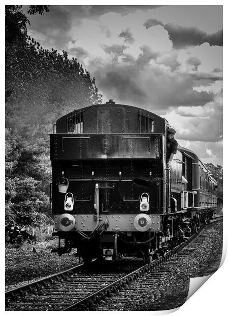 Loco arriving Print by Paul Holman Photography