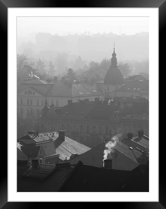 Misty Olomouc Framed Mounted Print by Adam Lucas