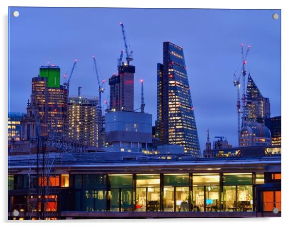       London Skyline                               Acrylic by Victor Burnside