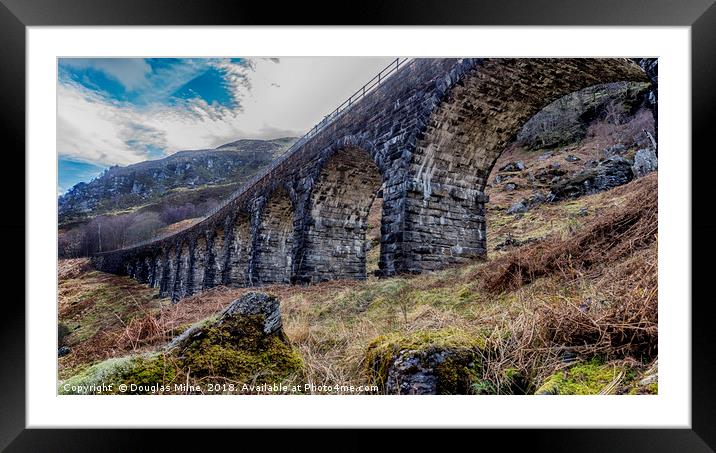 Glen Ogle Viaduct Framed Mounted Print by Douglas Milne