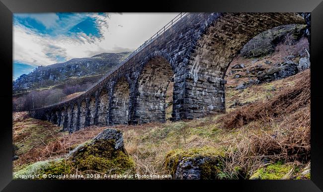 Glen Ogle Viaduct Framed Print by Douglas Milne