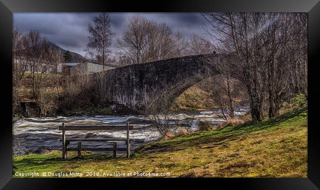 The Bridge of Orchy Framed Print by Douglas Milne