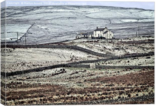 Teesdale in Winter Canvas Print by Martyn Arnold