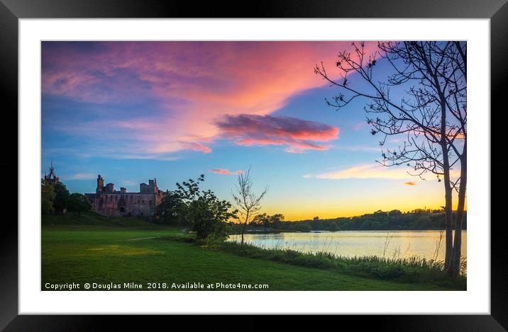 Linlithgow Peel Framed Mounted Print by Douglas Milne