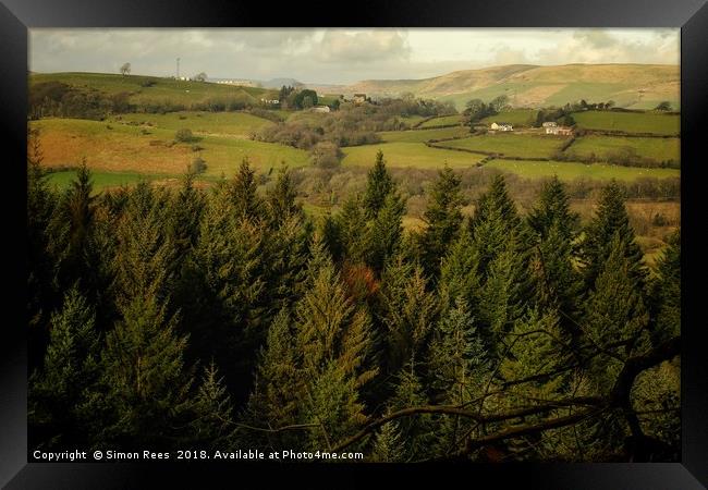                            Rhondda Valleys Landsca Framed Print by Simon Rees