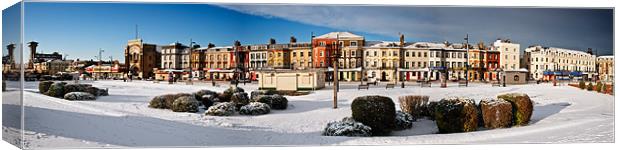 Great Yarmouth in the Snow Canvas Print by Stephen Mole