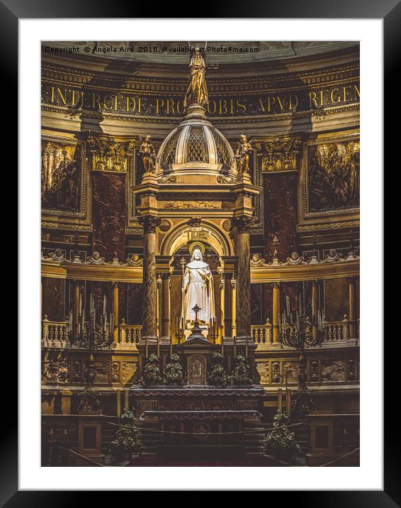 The Alter.  Framed Mounted Print by Angela Aird