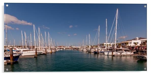 Ready to sail from Marina Rubicon Acrylic by Naylor's Photography
