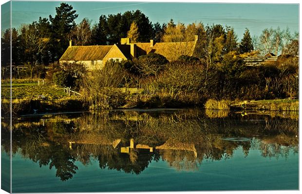 Springwatch Reflections Canvas Print by Roy Scrivener