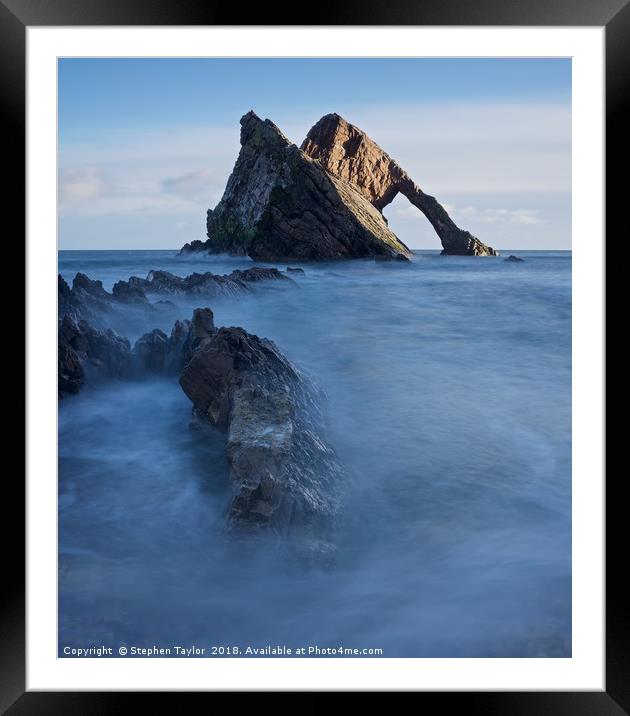 Bow Fiddle Rock Framed Mounted Print by Stephen Taylor
