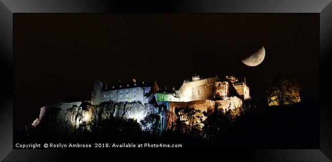 Stirling Castle's Enchanting Night Echoes Framed Print by Ros Ambrose