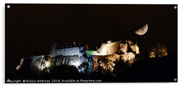 Stirling Castle's Enchanting Night Echoes Acrylic by Ros Ambrose