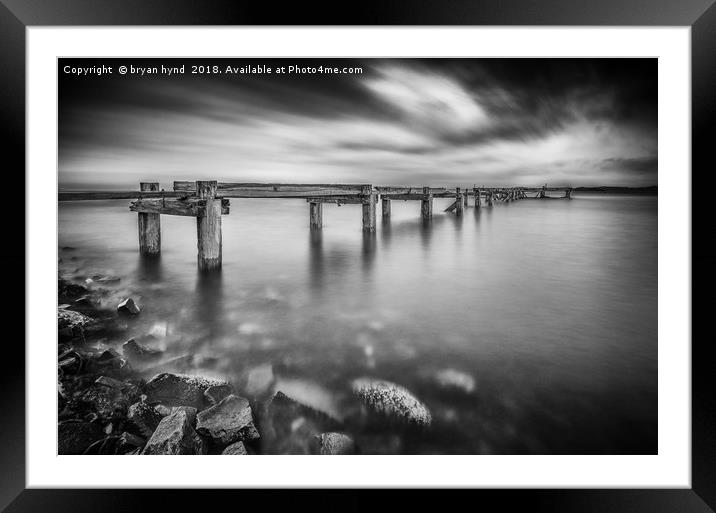 The Pier at Aberdour Framed Mounted Print by bryan hynd