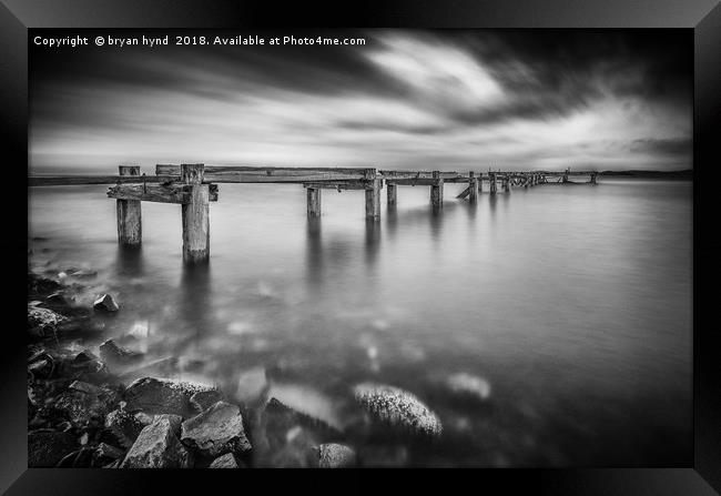The Pier at Aberdour Framed Print by bryan hynd
