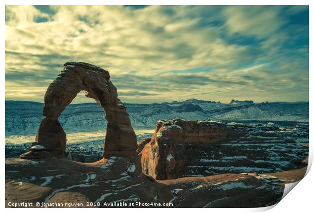 Delicate Arch Print by jonathan nguyen