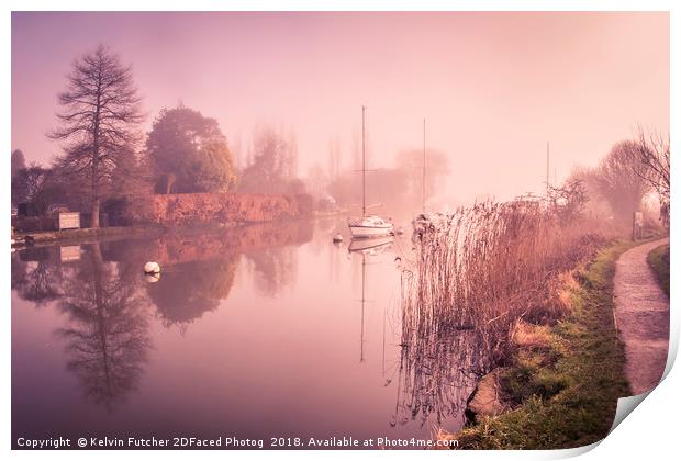 Misty, Morning Tranquility Print by Kelvin Futcher 2D Photography