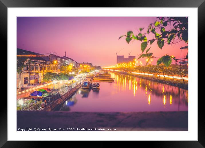 Binh Dong Harbour Framed Mounted Print by Quang Nguyen Duc
