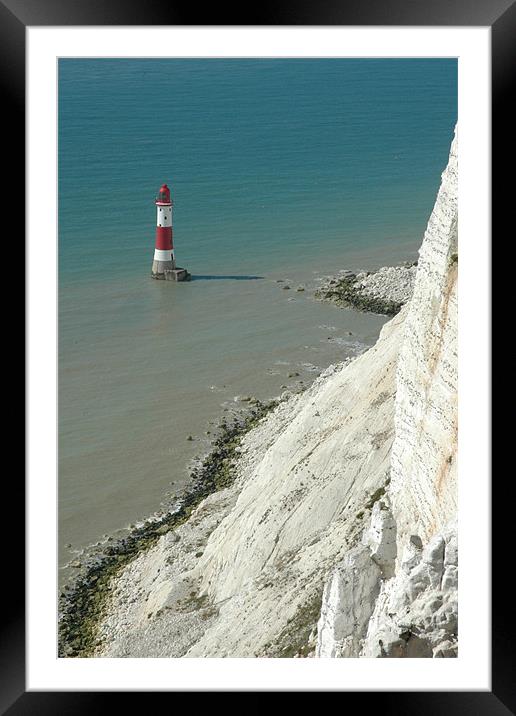 Beachy Head lighthouse Framed Mounted Print by Graham Piper