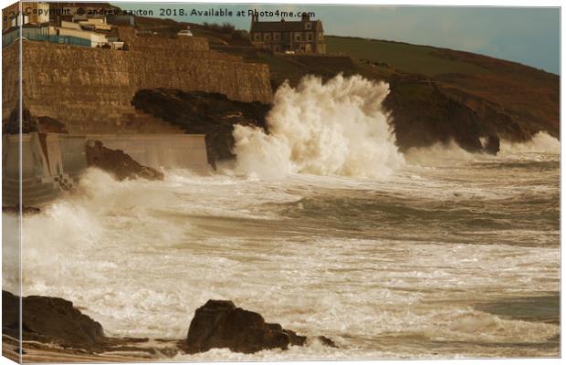 BIG WAVE Canvas Print by andrew saxton