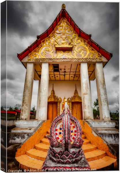 Somdet Temple Canvas Print by Adrian Evans