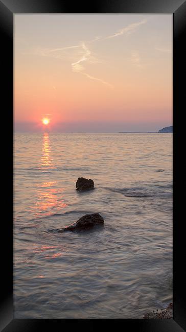 Verudela Beach, Pula, Croatia Framed Print by Ian Middleton