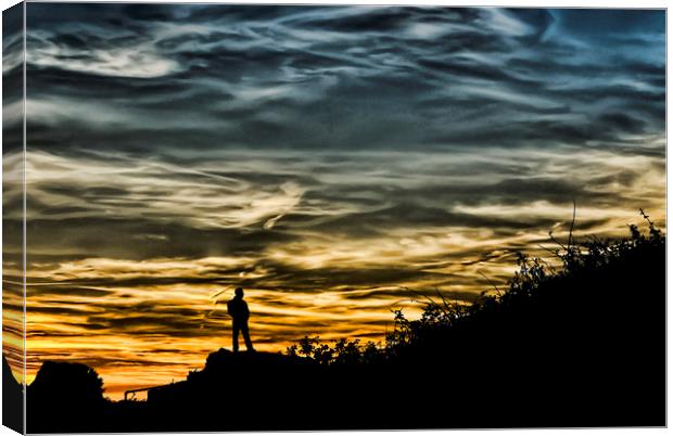 Thoughtful Sunset Canvas Print by Steve Purnell