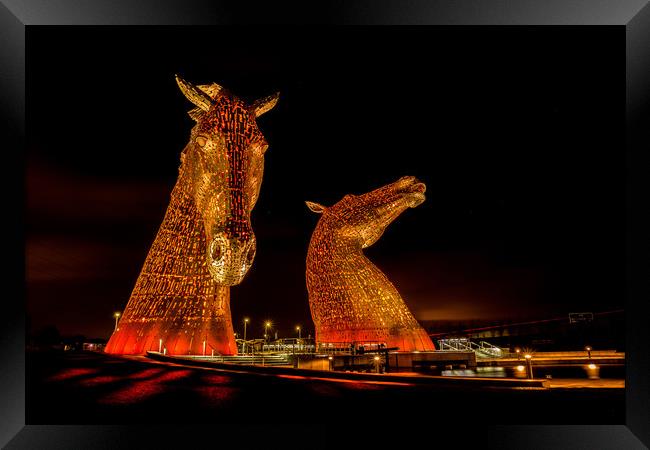 The Kelpies Framed Print by Pam Sargeant