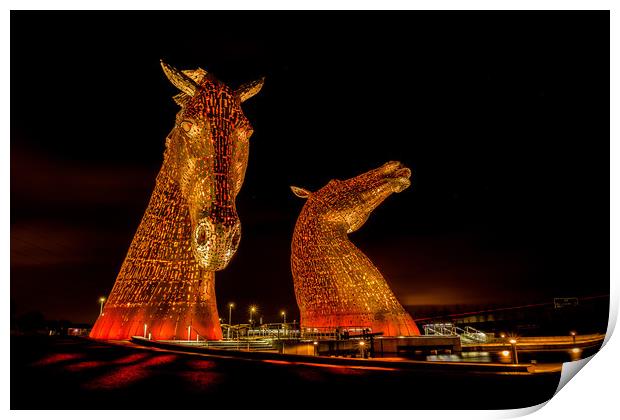 The Kelpies Print by Pam Sargeant