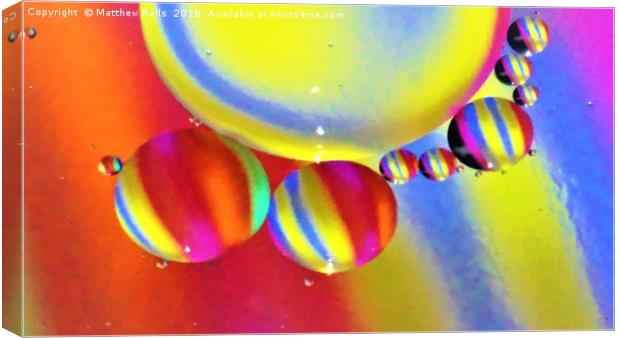 Spheres and Stripes                 Canvas Print by Matthew Balls