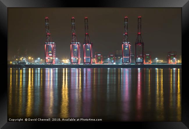Liverpool 2 Container Terminal Magic Framed Print by David Chennell