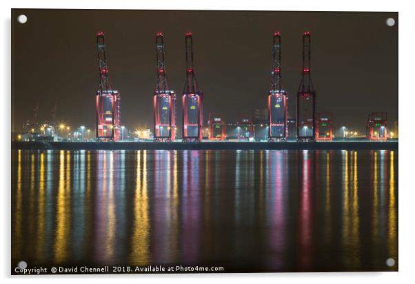 Liverpool 2 Container Terminal Magic Acrylic by David Chennell