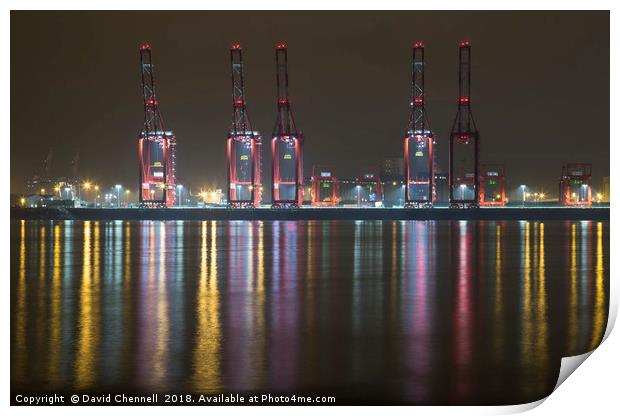 Liverpool 2 Container Terminal Magic Print by David Chennell
