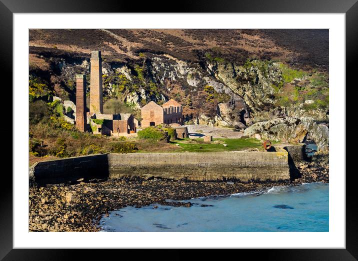 Porth Wen Brickworks, Anglesey. Framed Mounted Print by Colin Allen